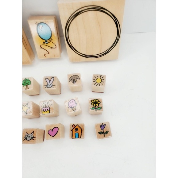 21~Mounted Wood & Rubber Stamps VTG Hero Arts 1996, 1999, 2015 New & Used - Picture 4 of 6
